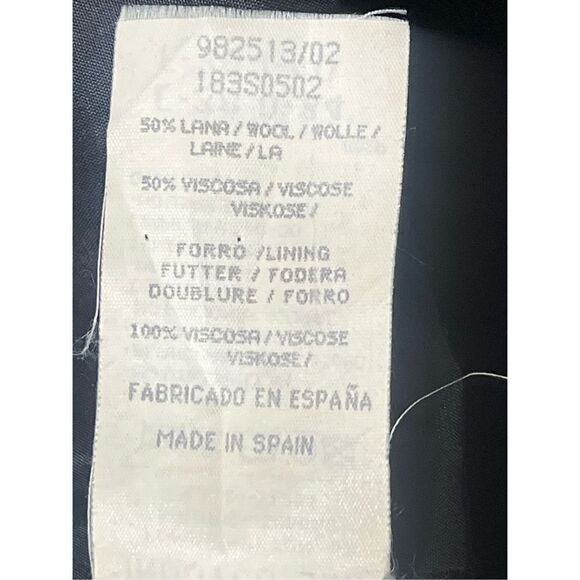 Tintoretto Navy Tailored Long Sleeve Wool Blazer Suit Jacket - Picture 4 of 6